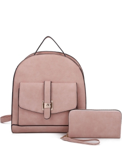 Fashion Backpack 2-in-1 Set  LF21082T2 PINK